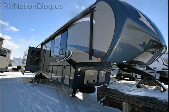 Click here to see the New 2015 Sandpiper 355RE Fifth Wheel by Forest River at RVNation.us