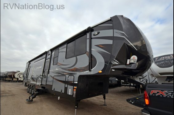 Click here to see the New 2015 Cyclone 4200 Toy Hauler Fifth Wheel by Heartland RV at RVNation.us