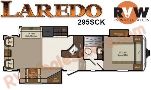 Click here to see the New 2015 Laredo SuperLite 295SCK Fifth Wheel by Keystone RV at RVNation.us