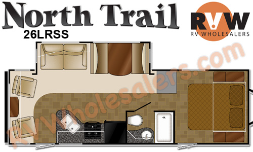 Click here to see the New 2015 North Trail 26LRSS Travel Trailer by Heartland RV at RVNation.us