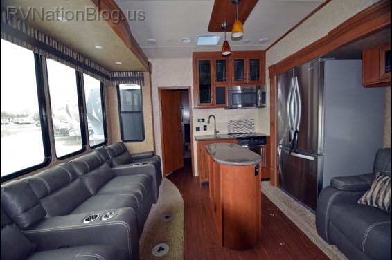 Click here to see the New 2015 Sandpiper 380BH5 Fifth Wheel by Forest River at RVNation.us