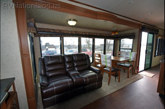 Click here to see the New 2015 Sandpiper 385FKBH Park Trailer by Forest River at RVNation.us