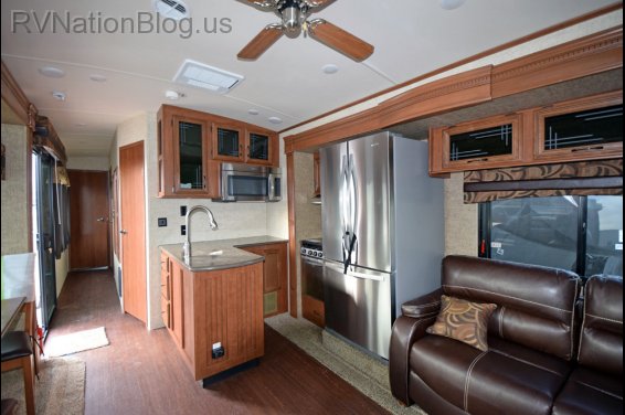 Click here to see the New 2015 Sandpiper 385FKBH Park Trailer by Forest River at RVNation.us