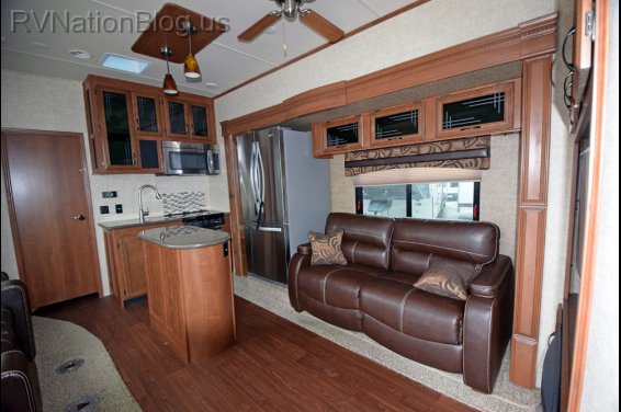 Click here to see the New 2015 Sandpiper 380BH5 Fifth Wheel by Forest River at RVNation.us