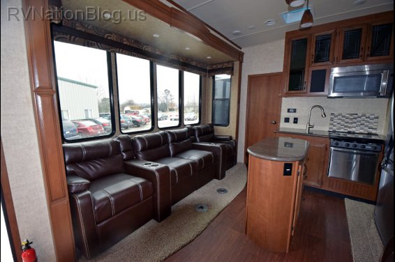 Click here to see the New 2015 Sandpiper 380BH5 Fifth Wheel by Forest River at RVNation.us