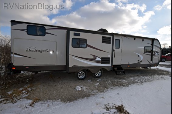 Click here to see the New 2015 Heritage Glen 300BH Travel Trailer by Forest River at RVNation.us