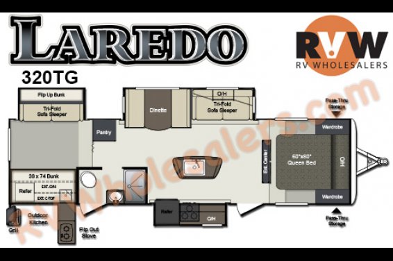 Click here to see the New 2015 Laredo 320TG Travel Trailer by Keystone RV at RVNation.us