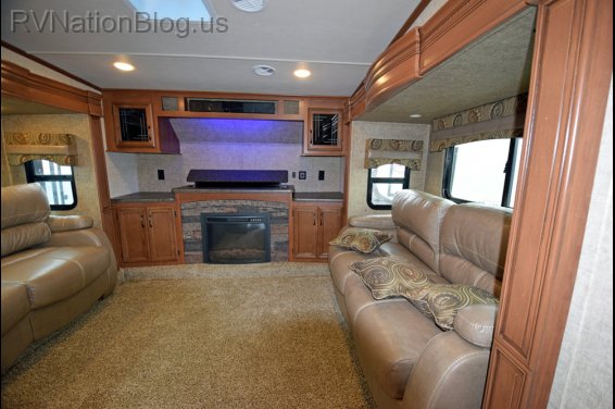 Click here to see the New 2015 Sandpiper 377FLIK Fifth Wheel by Forest River at RVNation.us