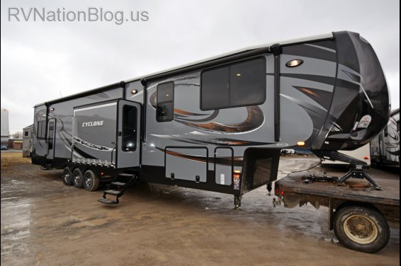 Click here to see the New 2015 Cyclone 4200 Toy Hauler Fifth Wheel by Heartland RV at RVNation.us