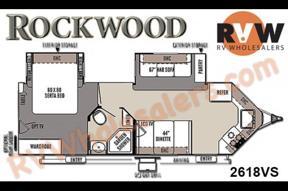 Click here to see the New 2015 Rockwood Ultra V 2618VS Travel Trailer by Forest River at RVNation.us