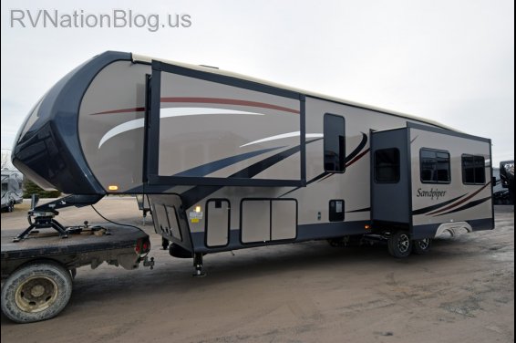 Click here to see the New 2015 Sandpiper 37RKOK Fifth Wheel by Forest River at RVNation.us