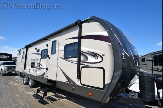 Click here to see the New 2015 Heritage Glen 312QBUD Travel Trailer by Forest River at RVNation.us