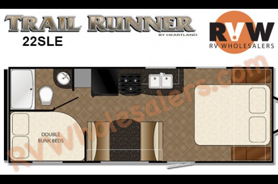 Click here to see the New 2016 Trail Runner SLE 22SLE Travel Trailer by Heartland RV at RVNation.us