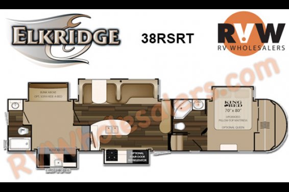 Click here to see the New 2016 Elkridge 38RSRT Fifth Wheel by Heartland RV at RVNation.us