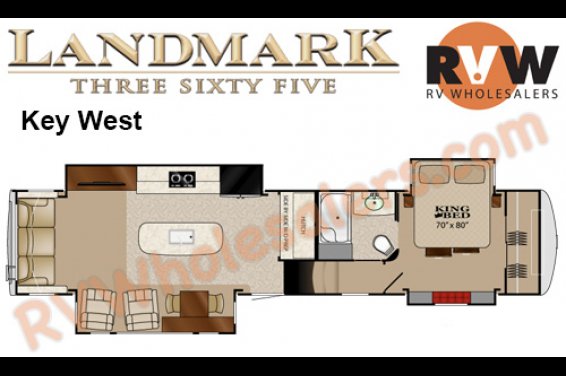 Click here to see the New 2016 Landmark 365 Key-West Fifth Wheel by Heartland RV at RVNation.us