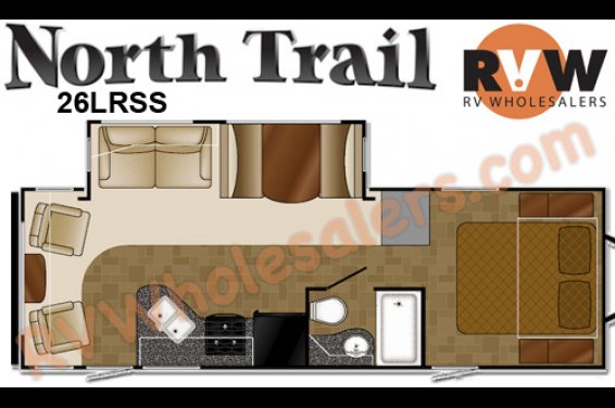 Click here to see the New 2016 North Trail 26LRSS Travel Trailer by Heartland RV at RVNation.us