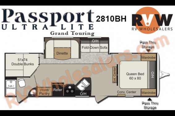 Click here to see the New 2015 Passport GT 2810BH Travel Trailer by Keystone RV at RVNation.us