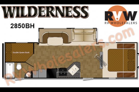 Click here to see the New 2016 Wilderness 2850BH Travel Trailer by Heartland RV at RVNation.us