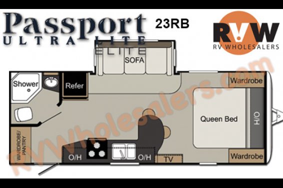 Click here to see the New 2015 Passport Elite 23RB Travel Trailer by Keystone RV at RVNation.us