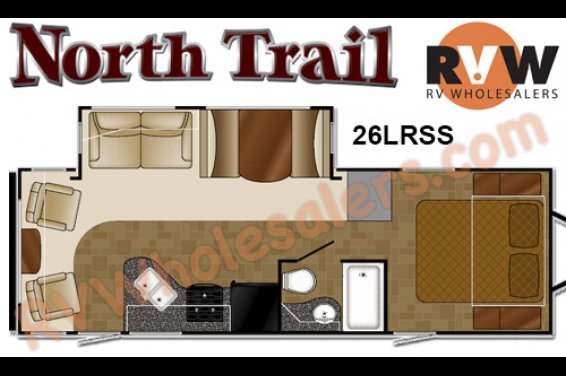 Click here to see the New 2016 North Trail 26LRSS Travel Trailer by Heartland RV at RVNation.us