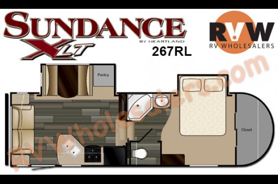 Click here to see the New 2016 Sundance XLT 267RL Fifth Wheel by Heartland RV at RVNation.us
