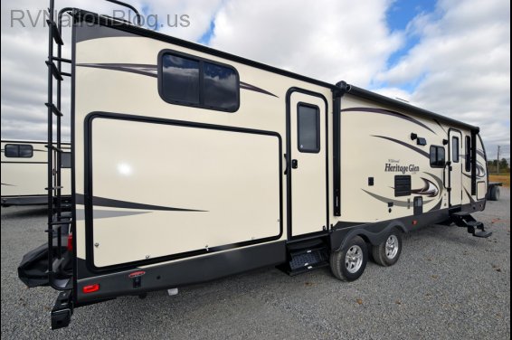 Click here to see the New 2016 Heritage Glen 312QBUD Travel Trailer by Forest River at RVNation.us