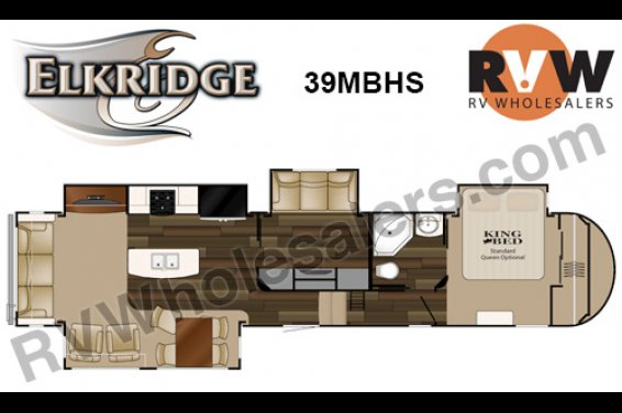 Click here to see the New 2016 Elkridge 39MBHS Fifth Wheel by Heartland RV at RVNation.us