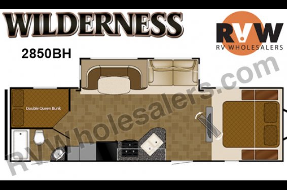 Click here to see the New 2016 Wilderness 2850BH Travel Trailer by Heartland RV at RVNation.us