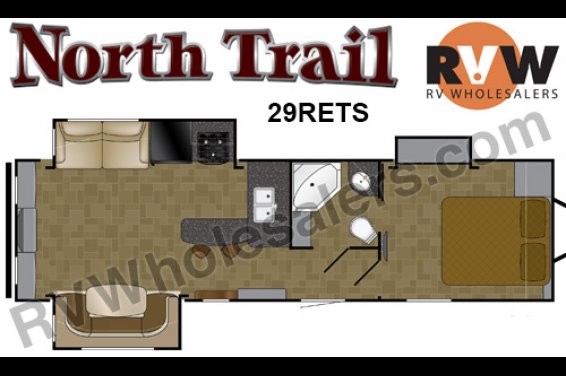 Click here to see the New 2016 North Trail 29RETS Travel Trailer by Heartland RV at RVNation.us