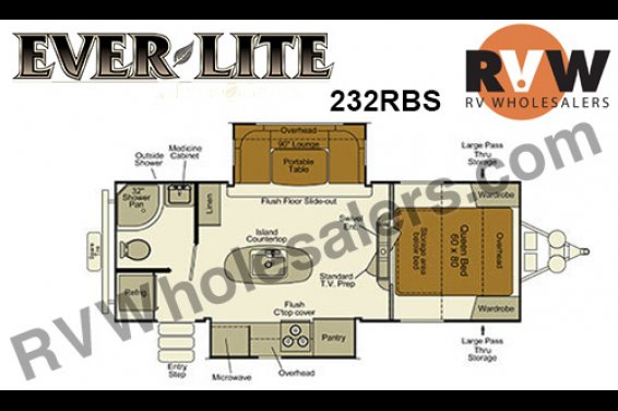 Click here to see the New 2016 Ever-Lite 232RBS Travel Trailer by EverGreen RV at RVNation.us