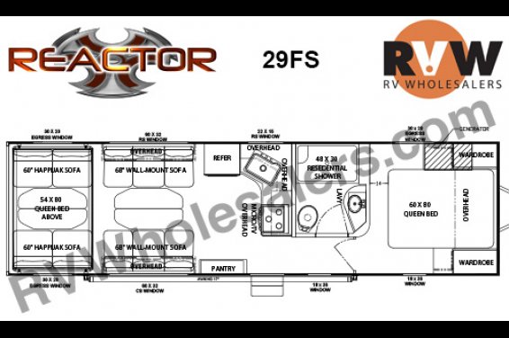 Click here to see the New 2016 Reactor 29FS Toy Hauler Travel Trailer by EverGreen RV at RVNation.us