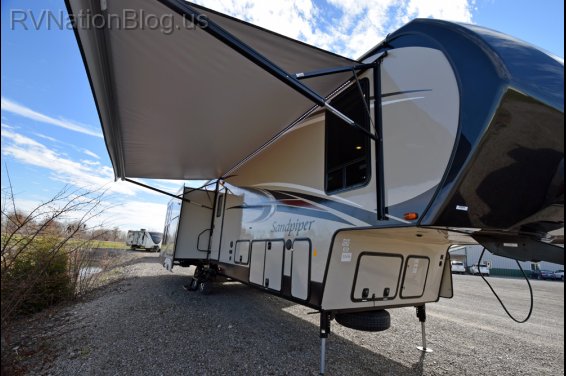 Click here to see the New 2016 Sandpiper 37RKOK Fifth Wheel by Forest River at RVNation.us