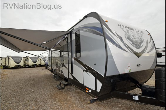 Click here to see the New 2016 XLR Hyper Lite 29HFS Toy Hauler Travel Trailer by Forest River at RVNation.us