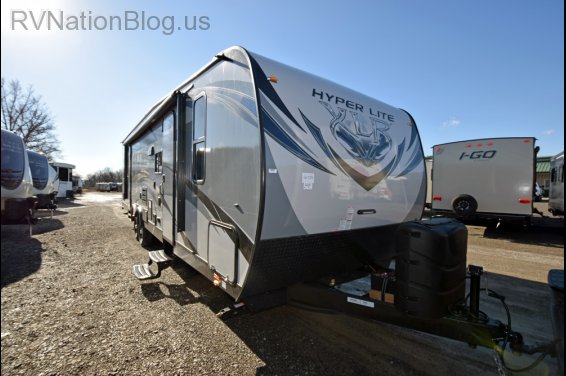 Click here to see the New 2016 XLR Hyper Lite 29HFS Toy Hauler Travel Trailer by Forest River at RVNation.us