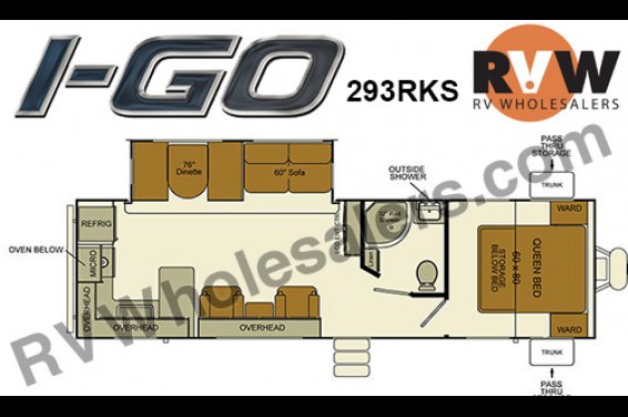 Click here to see the New 2016 I-GO 293RKS Travel Trailer by EverGreen RV at RVNation.us