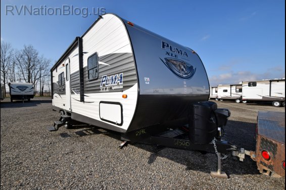 Click here to see the New 2016 Puma XLE 25FBC Toy Hauler Travel Trailer by Palomino at RVNation.us