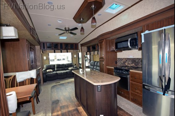 Click here to see the New 2016 Sandpiper 378FB Fifth Wheel by Forest River at RVNation.us