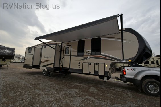 Click here to see the New 2016 Sandpiper 381RBOK Fifth Wheel by Forest River at RVNation.us