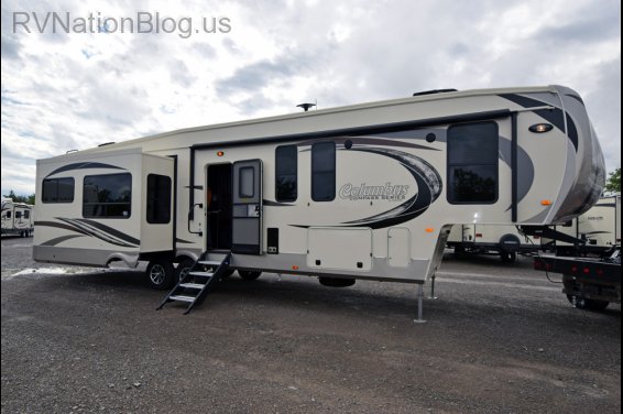 Click here to see the New 2017 Columbus Compass Series 377MBC Fifth Wheel by Palomino at RVNation.us