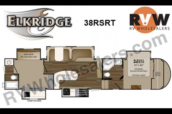 Click here to see the New 2017 Elkridge 38RSRT Fifth Wheel by Heartland RV at RVNation.us